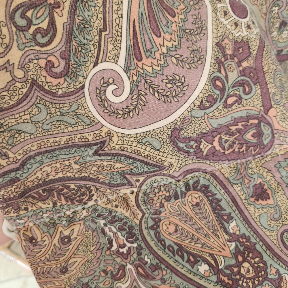 RLL Lauren Ralph Lauren Dusty Mauve &‎ Tan Paisley Standard Pillowcase - Picture 2 of 6